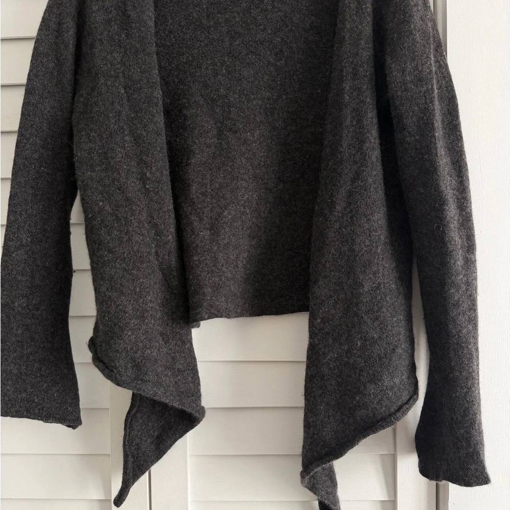 Philosophy Dark Gray Open Front Cardigan - Picture 2 of 7